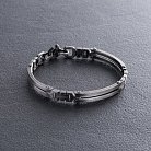 ﻿Мужской серебряный браслет (чернение) 1006 от ювелирного магазина Оникс