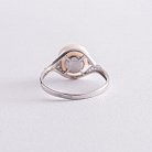 Серебряное кольцо с жемчугом и фианитами 1811/1р-PWT от ювелирного магазина Оникс - 3
