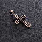 Православный крест (чернение) п01613 от ювелирного магазина Оникс - 1