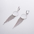 Серебряные серьги с кольцами "Дождь" 122324 от ювелирного магазина Оникс - 3
