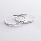 Серебряные серьги-кольца 122255 от ювелирного магазина Оникс