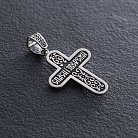 Срібний хрест "Розп'яття. Спаси і Збережи" кду-22 от ювелирного магазина Оникс - 4