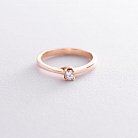 Золотое помолвочное кольцо с бриллиантом кб0154 от ювелирного магазина Оникс - 2