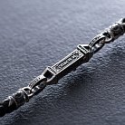 Шелковый шнурок "Спаси и Сохрани. С ликами святых" с серебряными вставками 1093шн от ювелирного магазина Оникс - 9