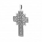 Православный серебряный крест (чернение) 132494 от ювелирного магазина Оникс - 1