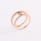 Золотое кольцо на фалангу с бриллиантами 165823ch от ювелирного магазина Оникс - 5