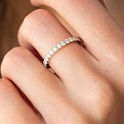 Золотое кольцо с дорожкой камней (бриллианты) кб0427mi от ювелирного магазина Оникс - 1