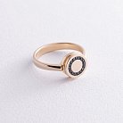 Золотое кольцо с черными бриллиантами 234543122 от ювелирного магазина Оникс - 5