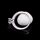 Серебряное помолвочное кольцо с фианитами 111836 от ювелирного магазина Оникс - 2