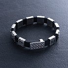 Мужской серебряный браслет "Мидгард Викингов" (кожа) OR134710 от ювелирного магазина Оникс - 6