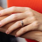 Серебряное двойное кольцо 1111 от ювелирного магазина Оникс - 3