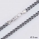 Серебряная черненая цепочка плетение Нонна 10643 от ювелирного магазина Оникс