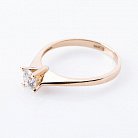 Золотое помолвочное кольцо с бриллиантом р0554ж от ювелирного магазина Оникс - 4