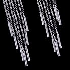 Срібні сережки з фіанітами 121820 от ювелирного магазина Оникс - 3