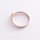 Помолвочное золотое кольцо с бриллиантами и сапфиром 101-10126/2 от ювелирного магазина Оникс - 1