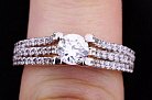 Женское кольцо (фианиты) к01698 от ювелирного магазина Оникс - 4