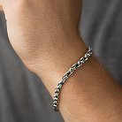 Мужской серебряный браслет "Бесконечность" 141655 от ювелирного магазина Оникс - 3