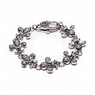 Мужской серебряный браслет "Лилии" tllilies от ювелирного магазина Оникс