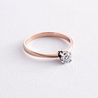 Помолвочное золотое кольцо с бриллиантом 220542421 от ювелирного магазина Оникс - 2