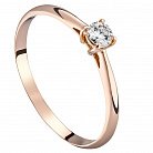 Золотое помолвочное кольцо с бриллиантом zbekdg1 от ювелирного магазина Оникс - 4
