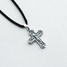 Срібний православний хрест (чорніння) 132483 от ювелирного магазина Оникс - 3