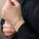 Серебряный браслет плетение Бисмарк 14161 от ювелирного магазина Оникс - 2