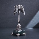 Серебряная фигура ручной работы "Попугайчики" сер00057 от ювелирного магазина Оникс