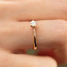 Помолвочное золотое кольцо с бриллиантом кб0415 от ювелирного магазина Оникс - 1