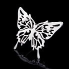 Серебряная брошь "Бабочка" 16006 от ювелирного магазина Оникс