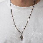 Серебряный православный крест с чернением 13365 от ювелирного магазина Оникс - 1