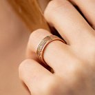Обручальное кольцо "Колосок" в красном золоте 241281300 от ювелирного магазина Оникс - 1