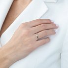 Помолвочное кольцо в белом золоте (бриллиант) кб0270 от ювелирного магазина Оникс - 1