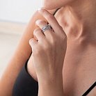 Серебряное кольцо "Перышко" 111715 от ювелирного магазина Оникс - 4