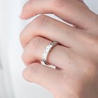 Срібний перстень "Спаси і збережи" з фіанітами 111060 от ювелирного магазина Оникс - 1