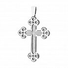 Православный крест (чернение) 131037 от ювелирного магазина Оникс