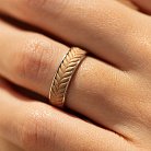 Обручальное кольцо "Колосок" в красном и белом золоте 236421100 от ювелирного магазина Оникс - 4