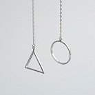 Серебряные серьги "Геометрия" 122238 от ювелирного магазина Оникс - 5