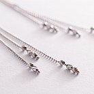 Серебряные висячие серьги с шариками 123075 от ювелирного магазина Оникс - 3