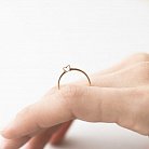 Золотое помолвочное кольцо с бриллиантом кб0158 от ювелирного магазина Оникс - 1