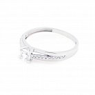Золотое помолвочное кольцо (фианиты) к04611 от ювелирного магазина Оникс - 2
