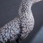 Срібна фігура ручної роботи "Птах на мармуровій підставці" сер00006 от ювелирного магазина Оникс - 3