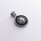 Срібний кулон "Знак зодіаку Лев" з ебеном 1041лев от ювелирного магазина Оникс - 8