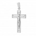 Серебряный православный крест с распятием 132449 от ювелирного магазина Оникс