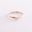 Помолвочное золотое кольцо с бриллиантом 229072421 от ювелирного магазина Оникс - 3