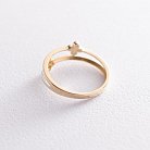 Кольцо "Клевер" в желтом золоте к06684 от ювелирного магазина Оникс - 5