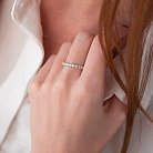 Золотое кольцо с бриллиантами кб0385y от ювелирного магазина Оникс - 2
