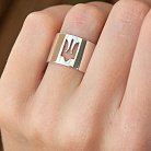 Серебряное кольцо "Герб Украины - Тризуб" 112676 от ювелирного магазина Оникс - 3