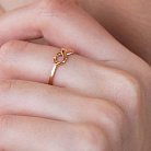 Золотое кольцо "Бесконечность" к05645 от ювелирного магазина Оникс - 3