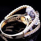 Золотое женское кольцо к02412 от ювелирного магазина Оникс - 3