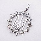 Серебряная подвеска "Герб Украины" 132160 от ювелирного магазина Оникс - 1